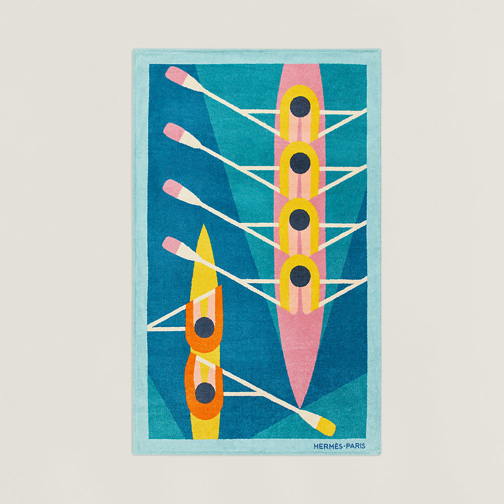 HERMES∽Tapis de plage Canoe H∽ビーチマット カノエH パリ☆ HERMES∽Tapis de plage Canoe H∽ビーチマット カノエH パリ